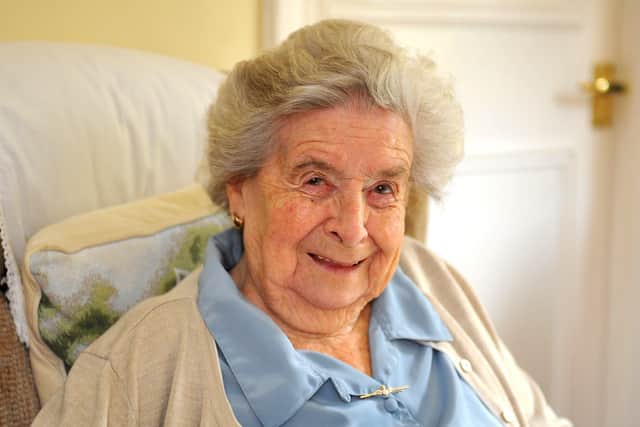 Margaret Cooper from Midhurst celebrates her 100th birthday. Picture: Steve Robards - SR2010122