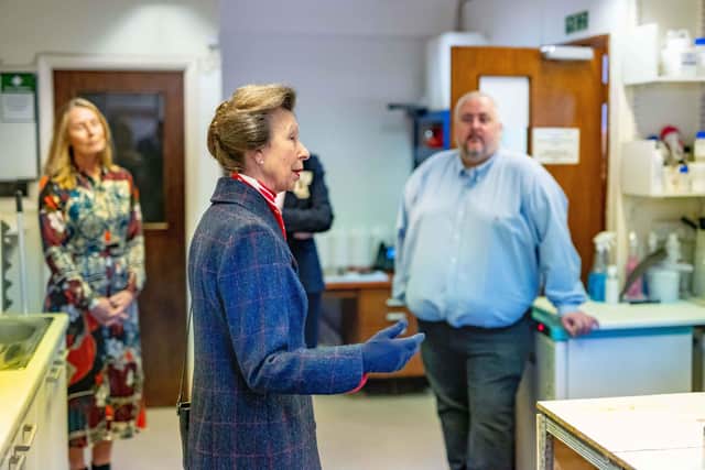 Princess Anne at the Burgess Hill company