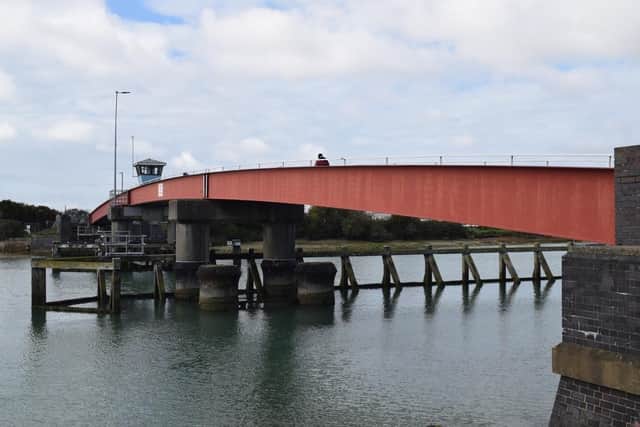 The Ferry Footbridge, known locally as The Red Bridge, which spans the River Arun at Littlehampton, will be closed to the public for a major service