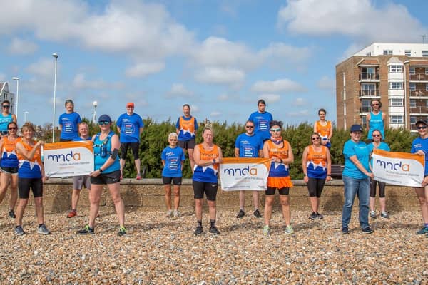Members of Run Academy Worthing launching their challenge for Motor Neurone Disease Association