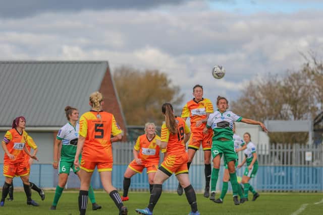 Action between Chichester and Selsey Ladies and Keynsham / Picture: Sheena Booker