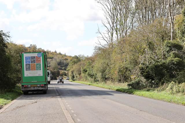 A motorcyclist, a 50-year-old man from Hampshire, was declared dead at the scene. Photo: Eddie Mitchell