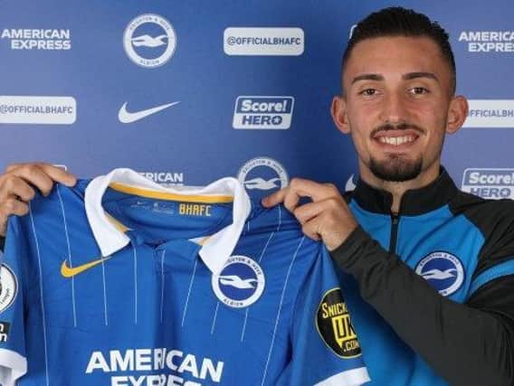 Brighton's new striker Andi Zeqiri has been in fine form for the Swiss under-21s