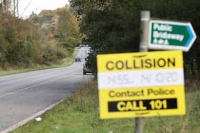 A motorcyclist, a 50-year-old man from Hampshire, was declared dead at the scene. Photo: Eddie Mitchell