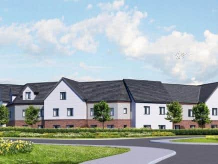 CGI impression of the proposed care home. Produced by Vail Williams LLP on behalf of Perseus Land and Developments Limited