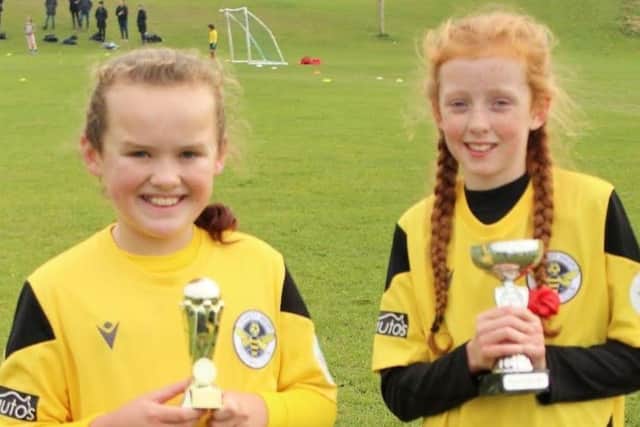 Chloe Randall and Mya Harvey-Owens were named Wasps of the Day for the Under-10s Black against Withdean.