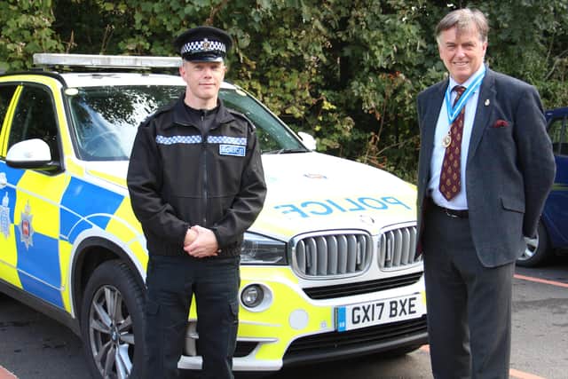 High Sheriff of West Sussex Dr Tim Fooks with Alan Rankin Thorn, head of the Sussex Special Constabulary