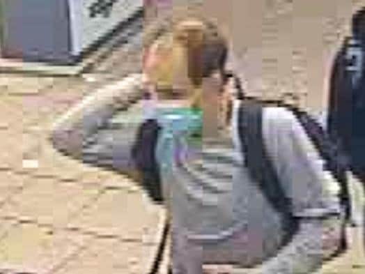 Jay Davis was pictured at Chichester Railway station last Monday morning. Photo: Sussex Police