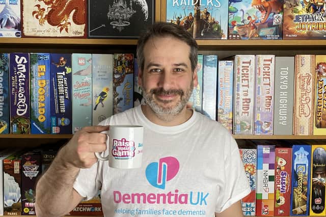 Storrington blogger 'Nick T' of Board Game Review completed a 24-hour board game marathon for Dementia UK SUS-201021-083605001