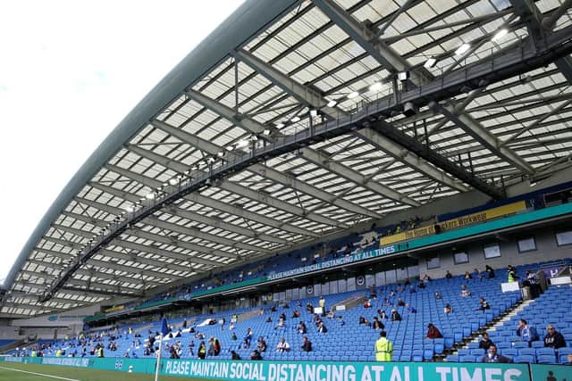 Brighton fans at The Amex for a pre-season game with Chelsea