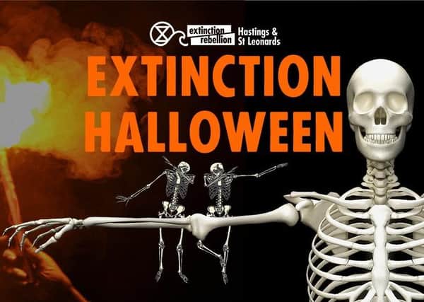 Extinction Rebellion Hastings and St Leonards will be marching on Halloween SUS-201021-161523001
