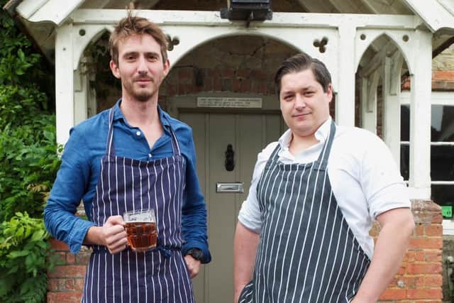 Angus Davis and head chef Aaron McNamara. Picture by Will Ford