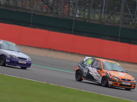Charlie Hand in front at Silverstone