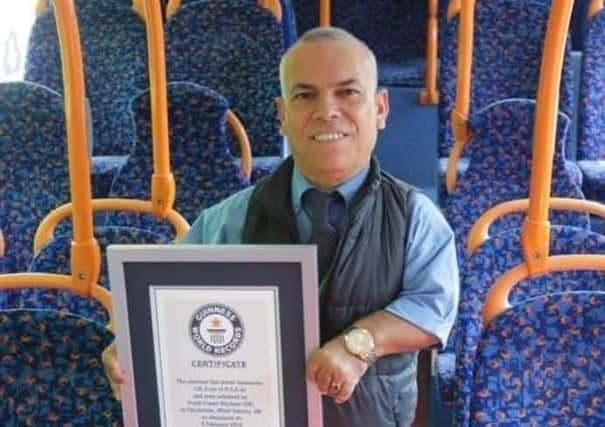 Frank Hachem with his Guiness Book of Records certificate