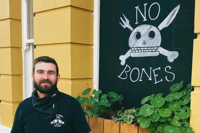 Dave Brady, from No Bones, in Hastings