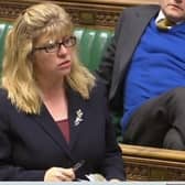 Lewes MP Maria Caulfield in the House of Commons