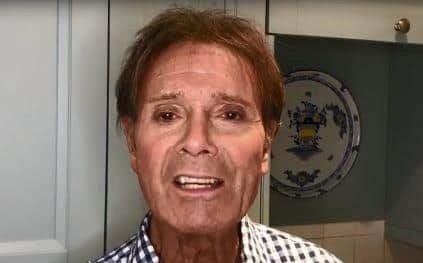 Cliff Richard sends a message to people in Horsham