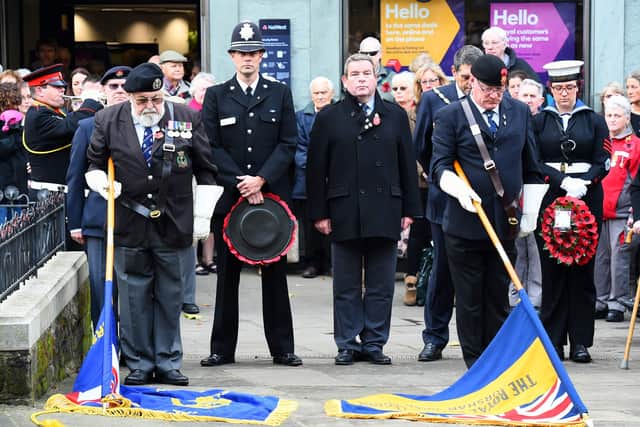 The Remembrance Day event in Horsham in 2014. Picture : Liz Pearce. LP111114AD01 SUS-141111-140048008