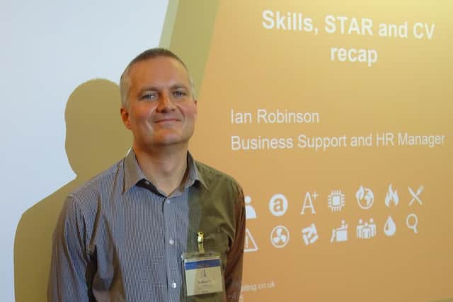 Ian Robinson has been helping Collyer's students develop job-seeking skills