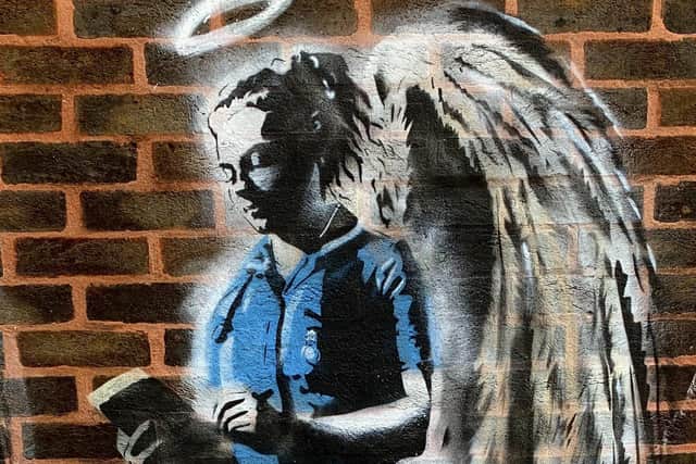 The mural at the hospital