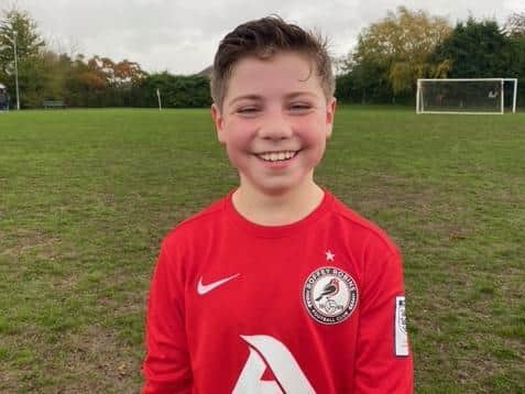 Euan Gulliver was on target for Roffey Robins under-12s