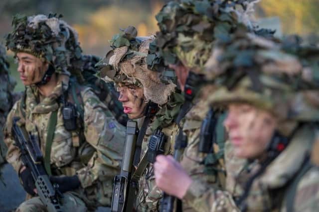 The new recruits will all be issued with a uniform and will learn basic military training