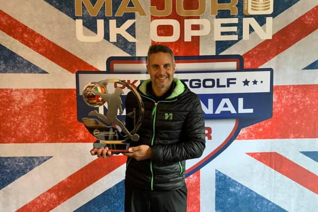 Richard with his trophy