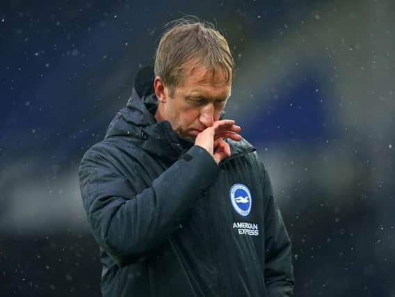 Brighton head coach Graham Potter will take his team to Tottenham on Sunday