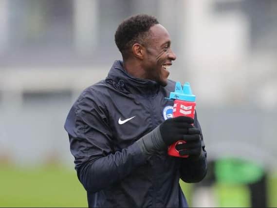 Brighton striker Danny Welbeck has trained well this week and is pushing for a starting role at Tottenham