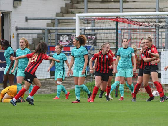 Lewes pegged back Liverpool - twice / Picture: James Boyes