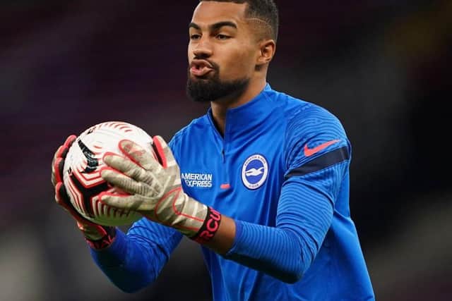 Robert Sanchez makes his first Premier League appearance for Brighton