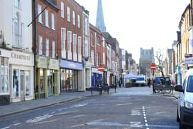 East Street, Chichester during first national lockdown. Photo: Steve Robards SR2003258