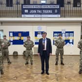 Major Insall and Operation Rescript Army Reservists at the headquarters of D Company 4th Battalion of The Princess of Wales’s Royal Regiment in Crawley