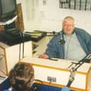 Fred Wright in the Chichester Hospital Radio studio