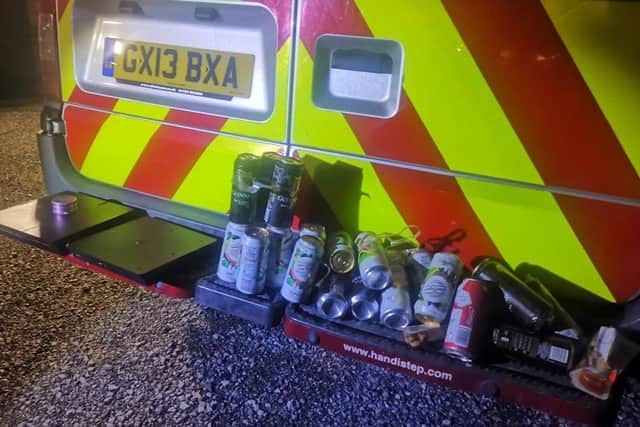 Officers seized a quantity of alcohol during the week, photo by Sussex Police SUS-200411-130130001
