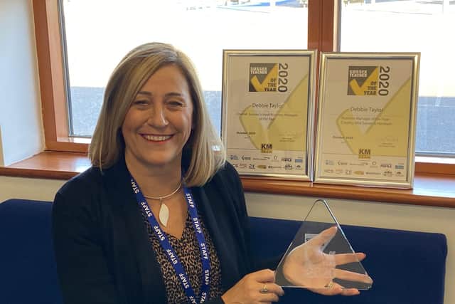 Debbie Taylor from Steyning C of E Primary School has been named Sussex School Business Manager of the Year SUS-200411-093125001