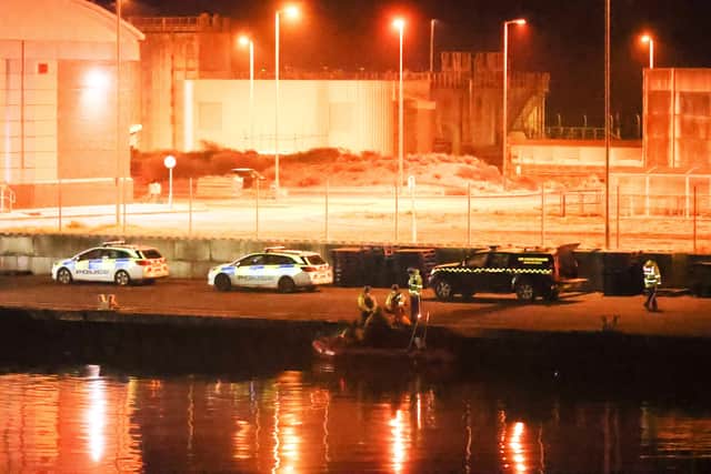 Emergency services at Shoreham Port rescued five 'slaves' from a fishing boat