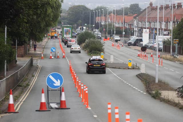 Worthing's A24 cycle lane