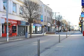 Bognor town centre during the first lockdown. Photo: Steve Robards