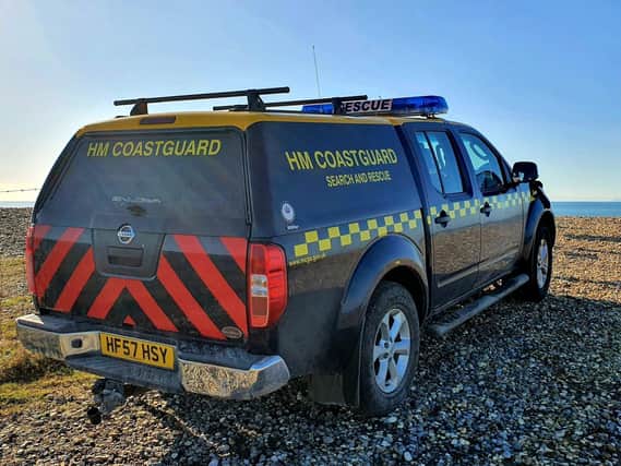 A controlled explosion was carried out. Picture from Selsey Coastguard Rescue Team SUS-200511-181551001
