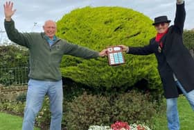 Deputy Mayor and Paul Tiernan (Bognor Regis Mini Golf) winner of Best Business Frontage