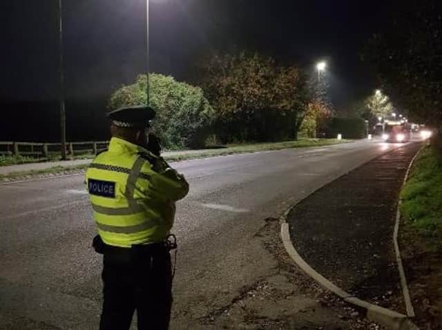 A total of five Traffic Offence Reports (TORs) were issued to speeding motorists on Thursday morning. Photo: Chichester Police