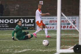 Jerry Yates scores Blackpool's third ... Picture: CameraSport - Rob Newell