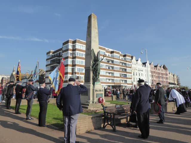 Bexhill Remembrance 2020. Picture from Frances Thomson SUS-200911-104145001