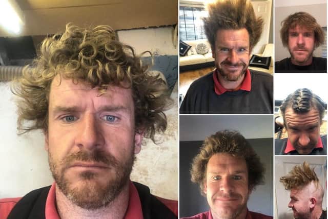 Damien Coonan has raised more than £7,000 for Cancer Research UK by growing his hair for a year