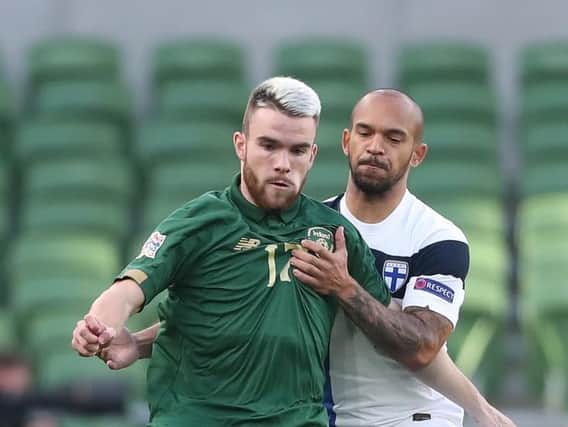 Brighton' Aaron Connolly could line-up for Ireland against England at Wembley on Thursday