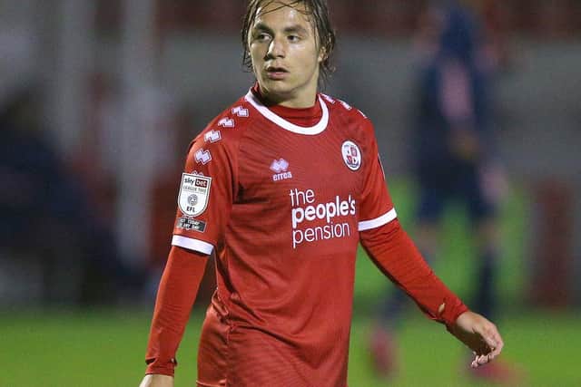 Brian Galach opened the scoring for Crawley Town. Picture by Jamie Evans Photography
