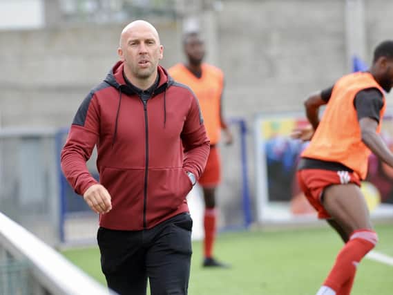 Worthing manager Adam Hinshelwood wants to give his players plenty to think about during lockdown / Picture: Stephen Goodger