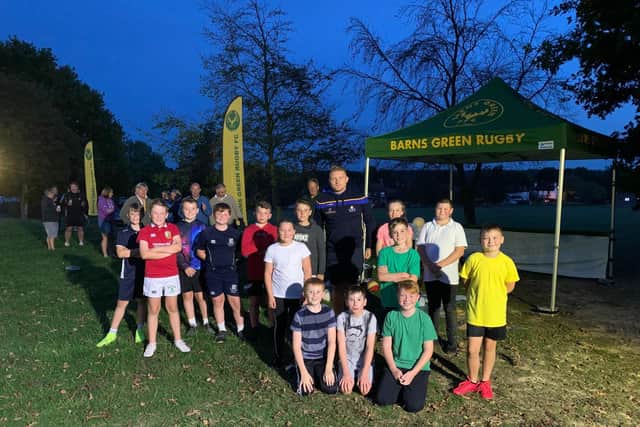 Some of the Barns Green juniors