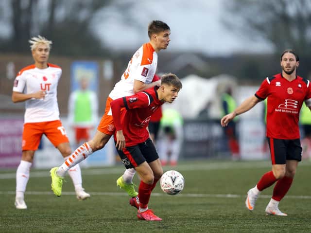 Eastbourne Boro held Blackpool for nearly an hour / Picture: Lydia Redman